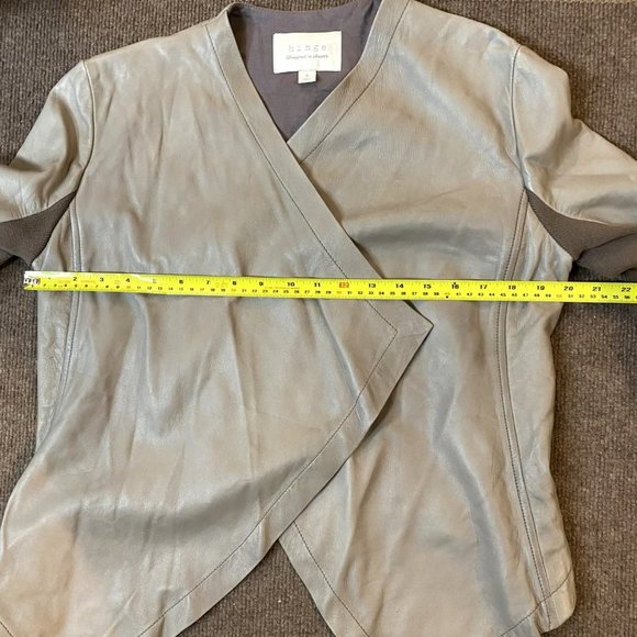 Women’s Hinge Leather Crop Jacket size M - Picture 4 of 14